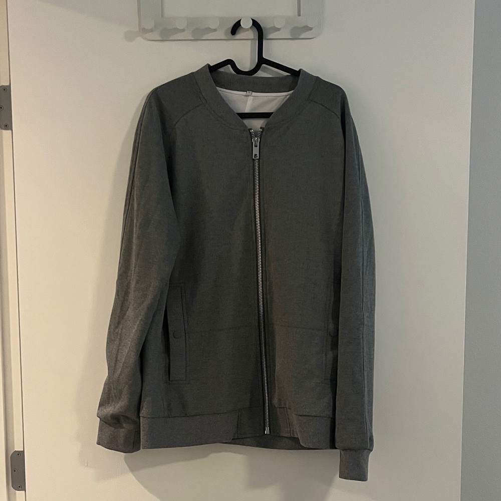 Men's Gray Bomber Jacket